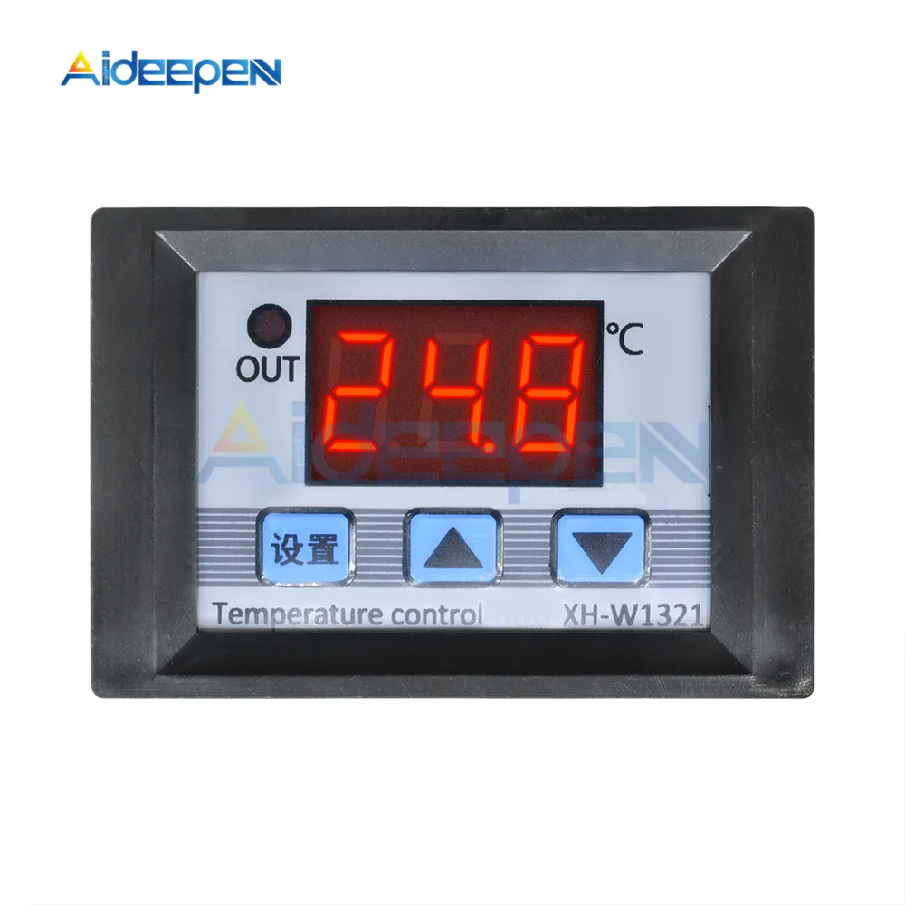 Цифровой регулятор температуры термостата светодиодный постоянного тока 12 В 10 А