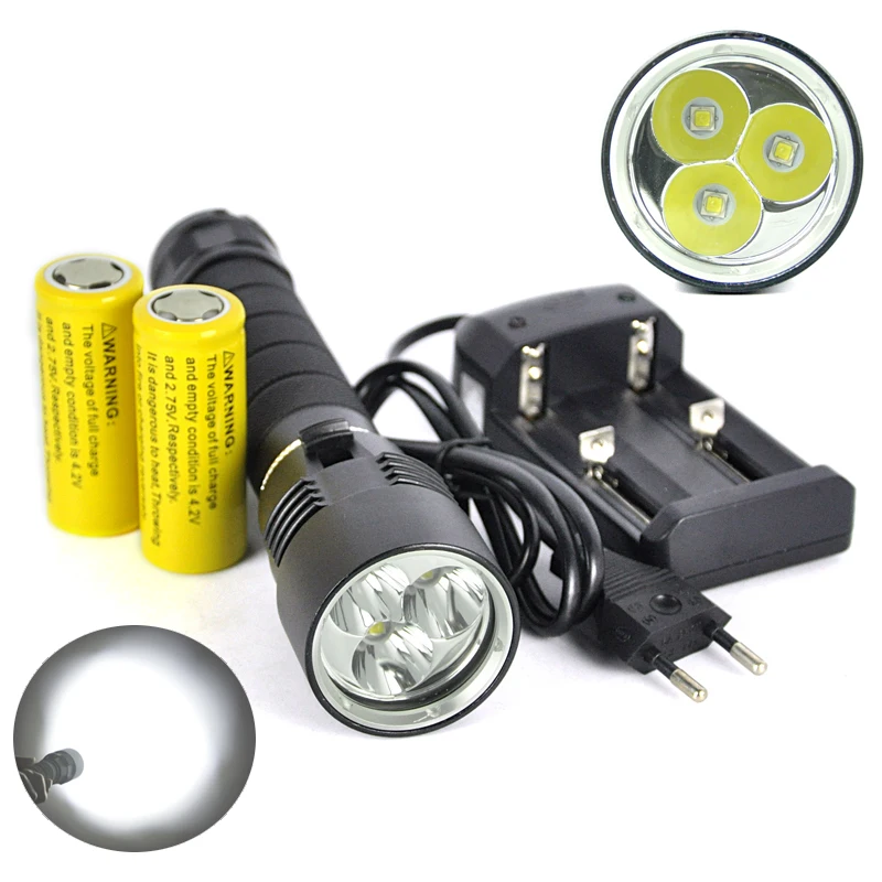 BORUIT M23 100 м XM-L2 светодиодный светильник для подводного плавания, водонепроницаемый фонарь, подводная лампа, светильник для подводного плавания