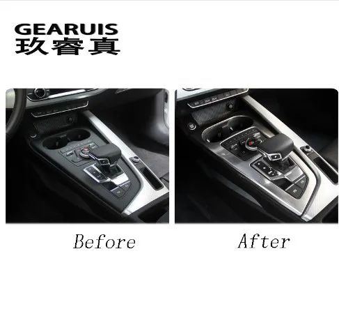 Автомобильные наклейки из нержавеющей стали для кожуха перчаточного ящика в салоне с элементами отделки хромированным пластиком для Audi A4 B9 2017 и новее.