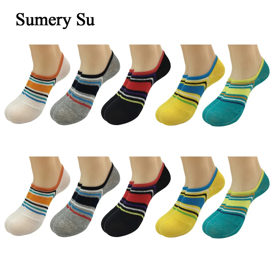 10 Pairs/Lot Summer Short Socks Men Brand Design Cotton Casual Ankle Healthy Socks Male 3 Styles