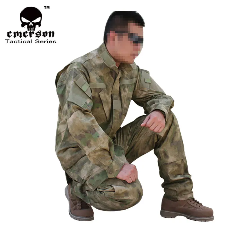Новинка Emersongear! Военный охотничий боевой костюм BDU A TACS/FG пальто + брюки EM6923|coats
