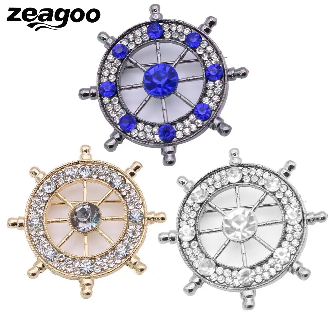 Подарок темно-Для мужчин брошь унисекс Для женщин Pin штурвала костюм горный