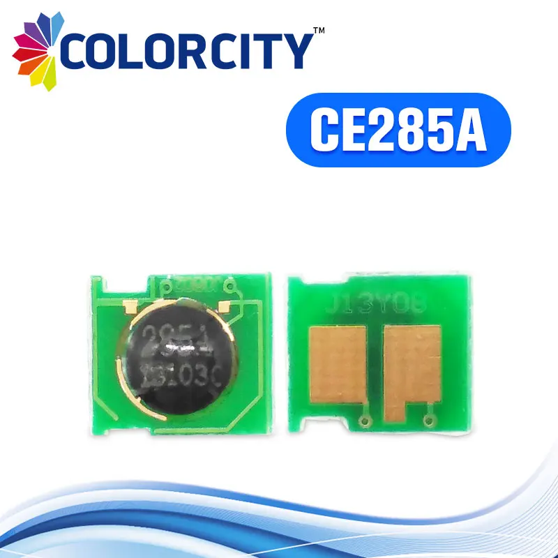 10 шт. CE285A 285A тонер картридж чип для HP LaserJet принтера P1100 P1102 P1102W M1132 M1210 M1212nf M1214nfh M1217nfw