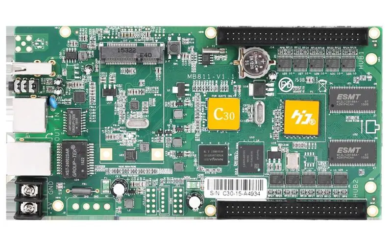 HD-C10 Asynchronous Support 384*256 pixels 3G/4G/WIFI Internet management to achieve Syn display effect |