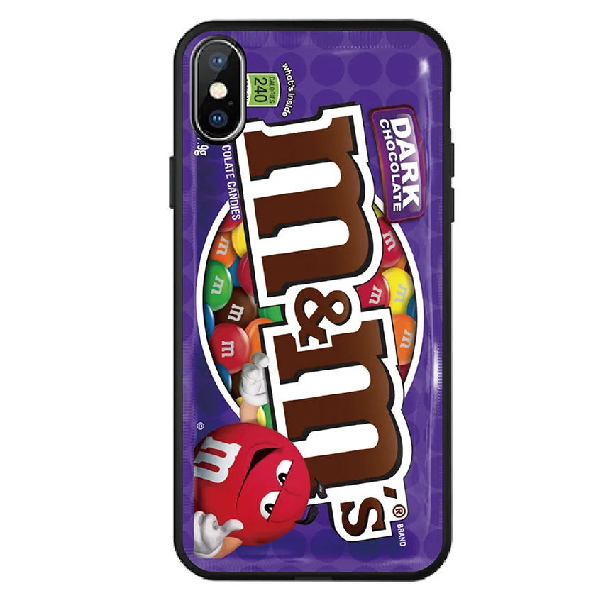 03 Чехол для iPhone 11 pro X XS Max XR 7 6 6S 8 Plus 5 S 5S SE M& Ms шоколадный Мягкий ТПУ Мягкий силиконовый чехол для телефона - Цвет: 03