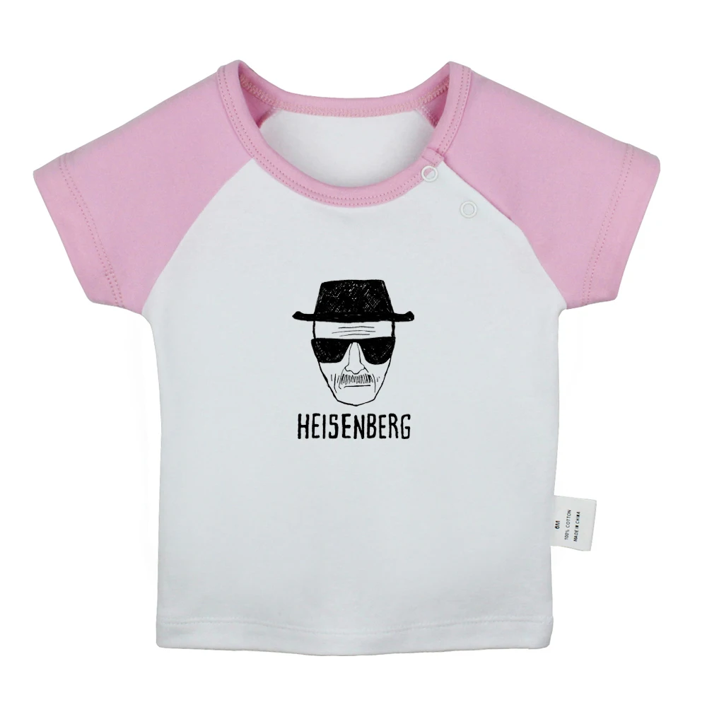 

BREAKING BAD Heisenberg Walter White Black Sketch Newborn Baby T-shirts Toddler Graphic Raglan color Short sleeve Tee Tops