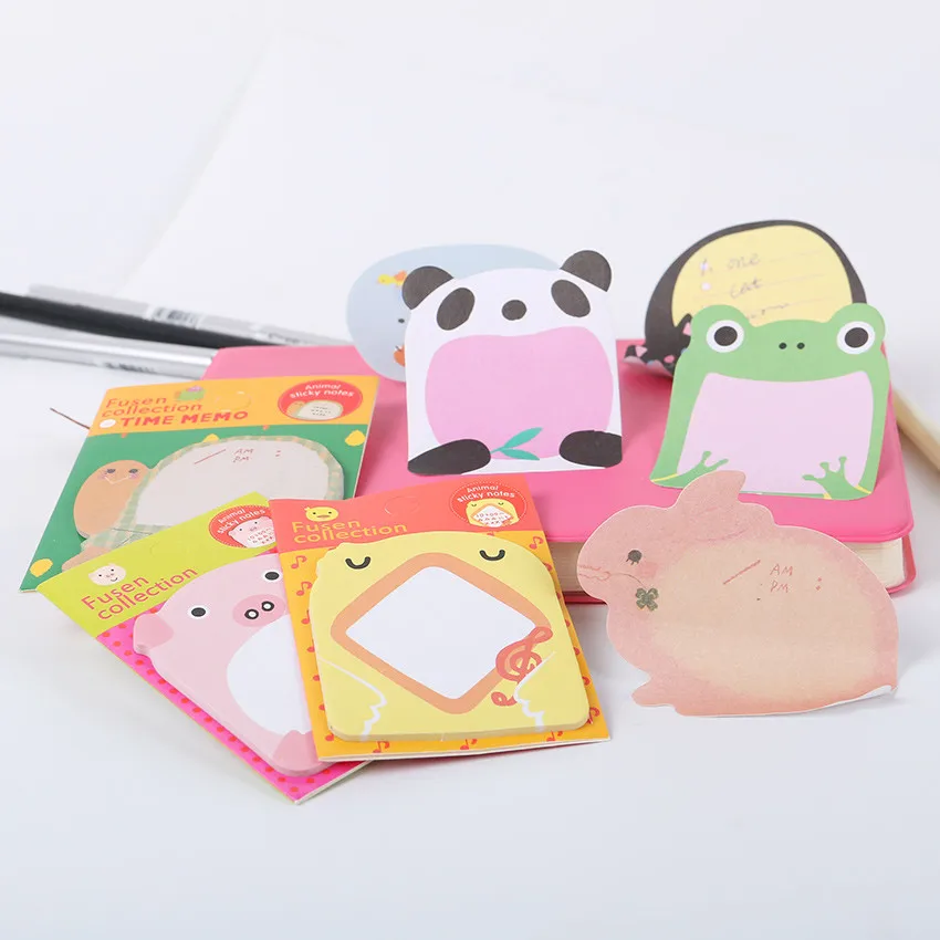 Канцелярские товары Липкие заметки Корея милый кавайный лес животное стикер