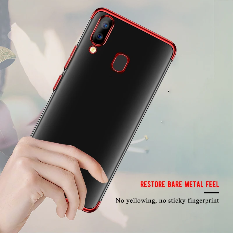 For Samsung Galaxy A50 Case Plating Soft TPU Phone Ultra Slim Clear Cover for | Мобильные телефоны и аксессуары