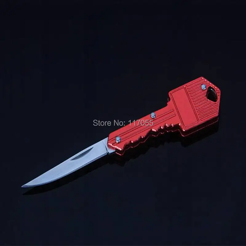 50X Mini Pocket Folding Key Knife With Stainless Steel Blade Chain Collection Gift Tactical Survival Ring Knives For Camping | Дом и сад