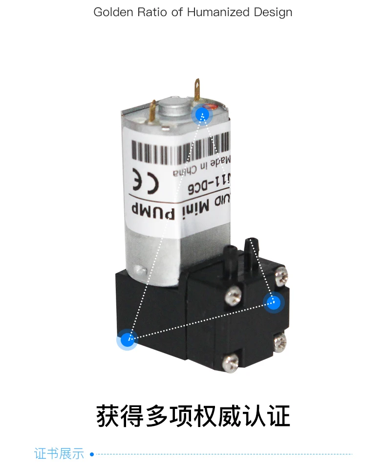 Мини DC1.5V/6 V моторный мембранный насос вода масло жидкие чернила газ