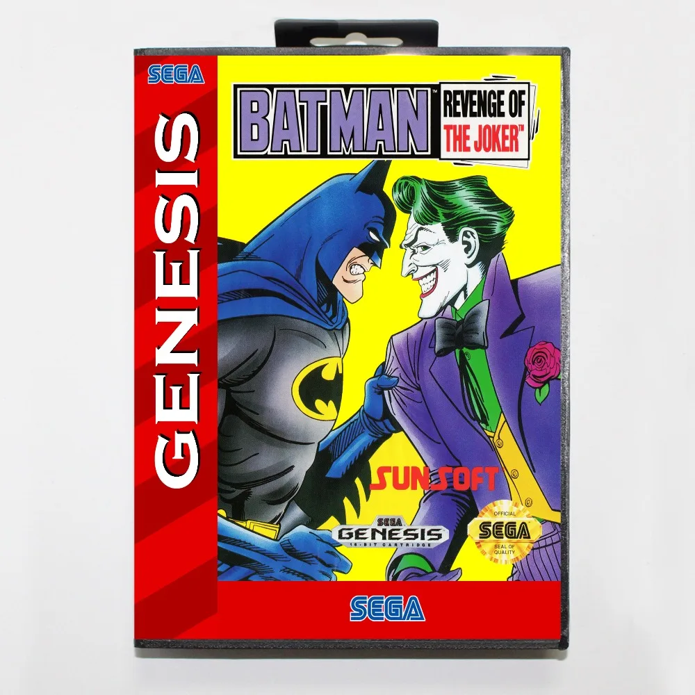 Новая 16 битная игровая карта MD batman revenge of the joker с розничной коробкой для системы Sega