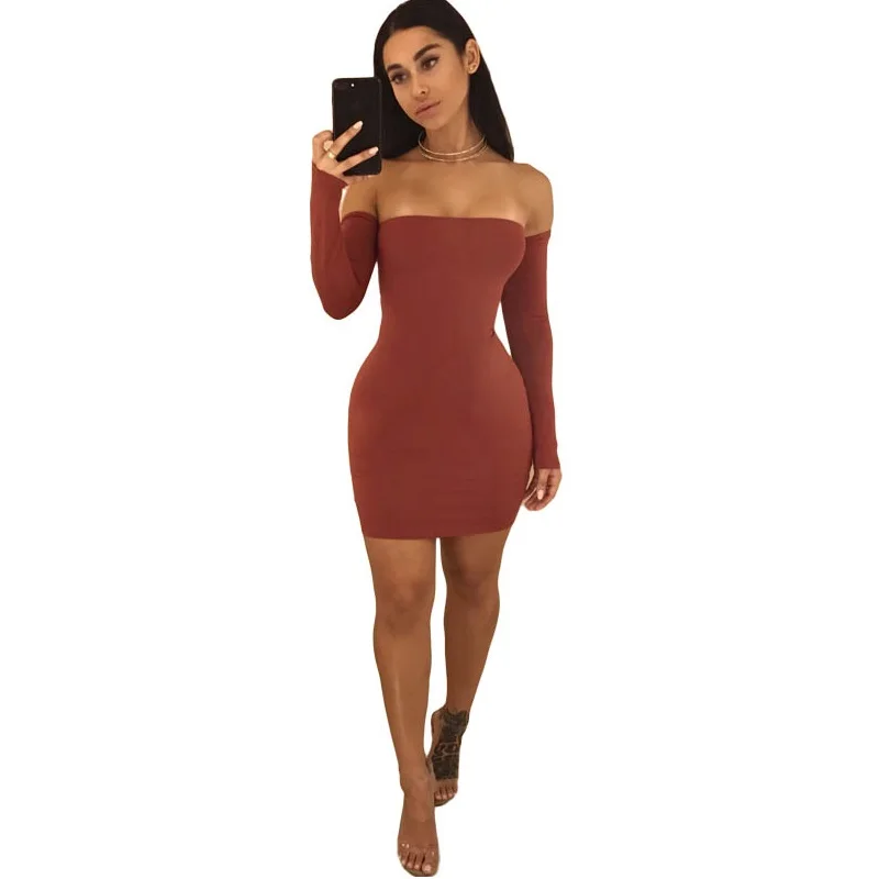 Женские платья с длинным рукавом Дамское открытое Бандажное платье на шнуровке