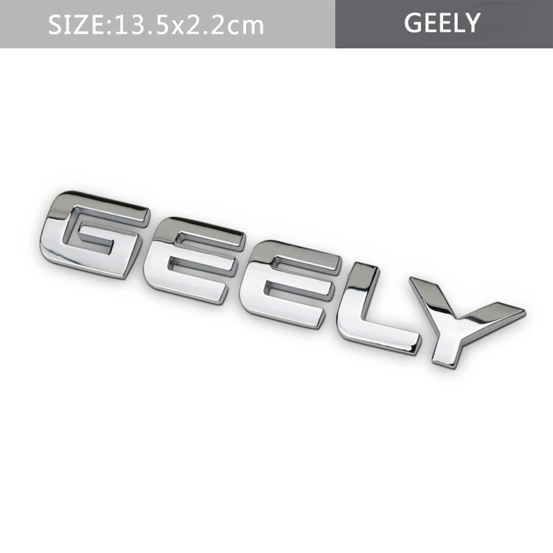 GEELY Для ограниченной серии T GDI V6 Спортивная Эмблема для Geely Emgrand EC7 EC8 X7 GX Vision King Kong GT GE CK MK хромированная наклейка для кузова автомобиля - Название цвета: GEELY