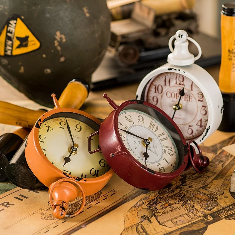 Креативные домашние настольные часы в античном стиле ретро для украшения