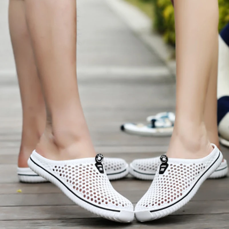 Дышащая водонепроницаемая обувь для мужчин и женщин пляжная на плоской подошве