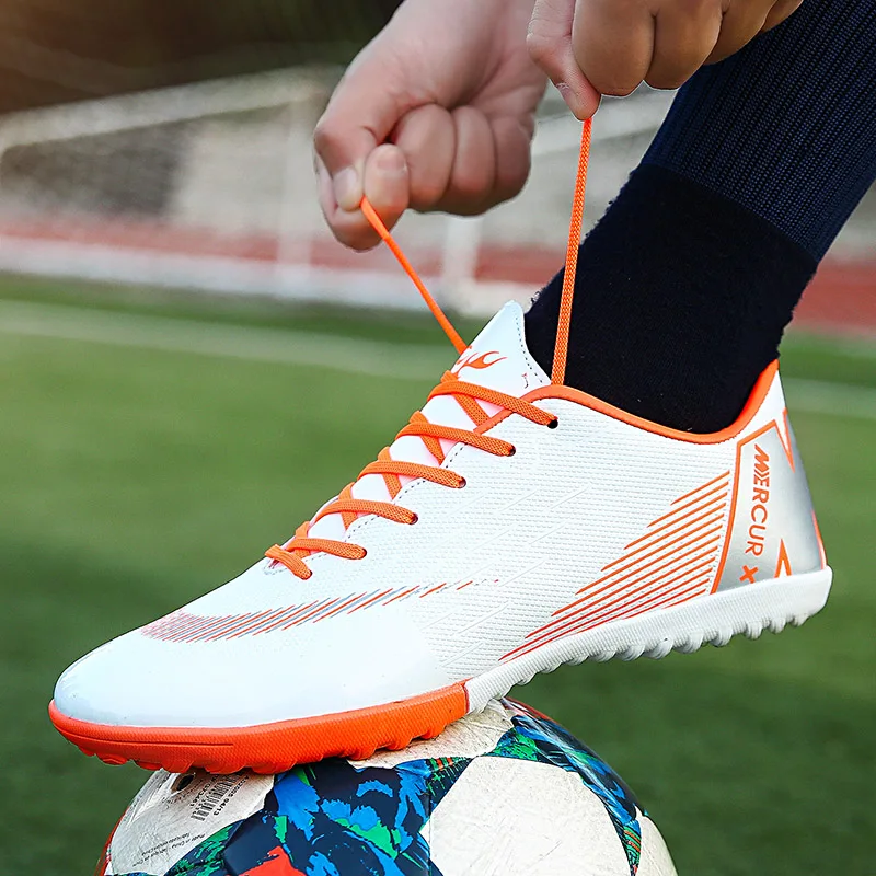 

Унисекс красочные Домашняя мини Футбол кроссовки TF Для мужчин футбольные бутсы оригинальные Футбол со спортивной обувью размеры 34–45