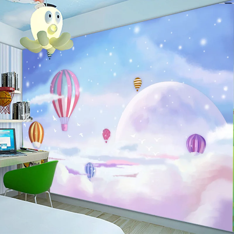 3D мультфильм на заказ настенная ткань ручная роспись средиземноморский шар дети