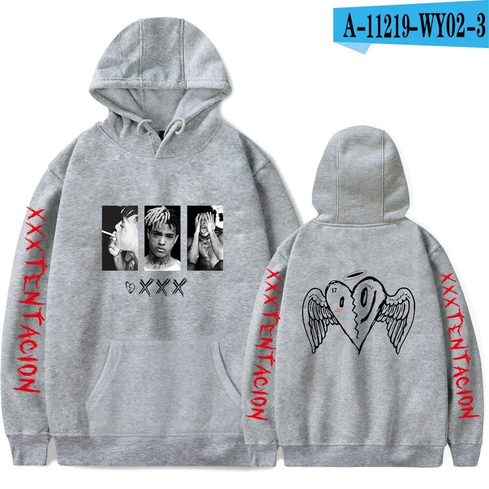 A-11219-WY02-3G Xxxtentacion толстовки для мужчин Толстовка рэпер Xxxtentacion RIP Revenge хип-хоп толстовки с капюшоном для женщин и девочек Мужской пуловер с капюшоном - Цвет: A-11219-WY02-3G