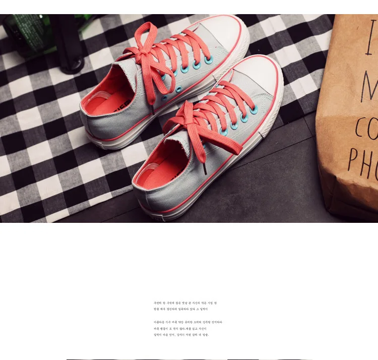 Woman Shoes Summer New Fashion Women Shoes Casual Flats Solid Canvas Classic Solid Candy Color Women Casual Shoes Sneakers