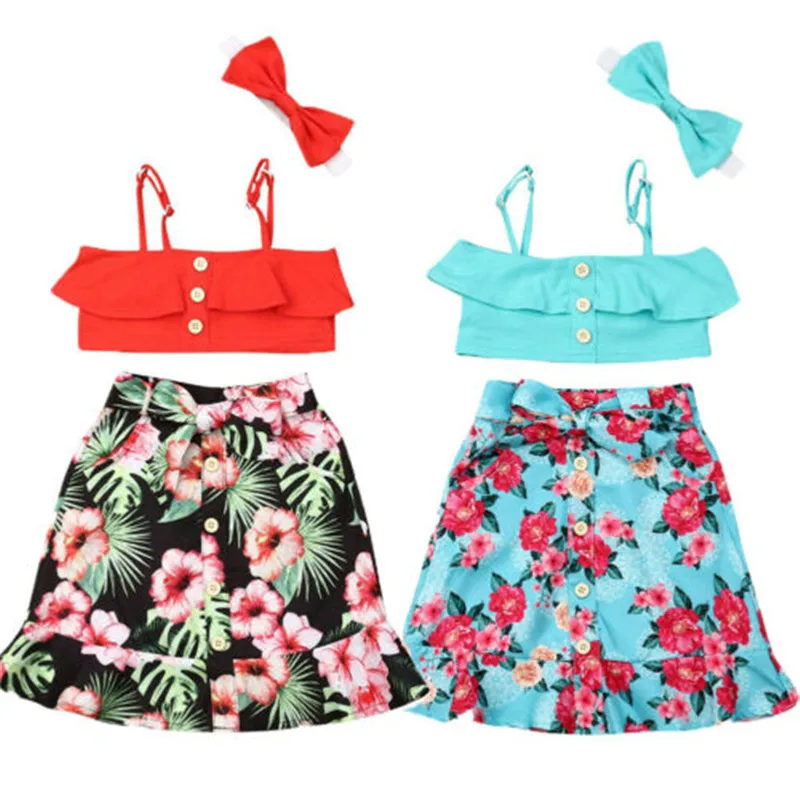 Детская одежда из 3 предметов детский топ без рукавов на подтяжках для маленьких