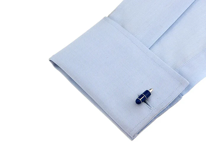 Новинка 2019 модные трехцветные запонки в форме ручки мужские аксессуары