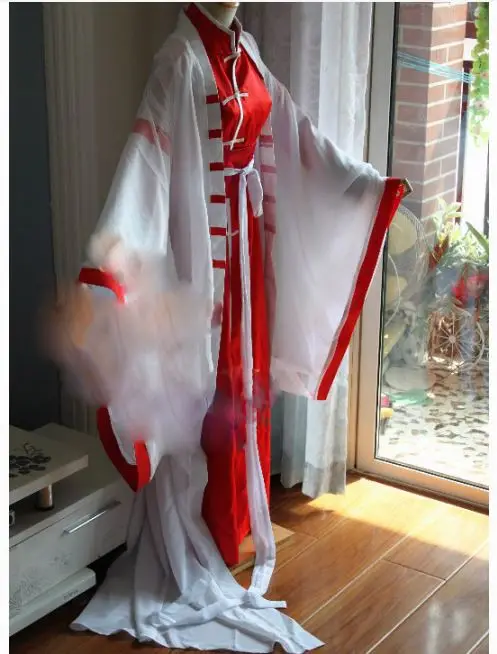 Le Zheng Ling Remember красный Лотос белый мужской костюм Hanfu Prince Scholar Cos Вокалоид персонаж