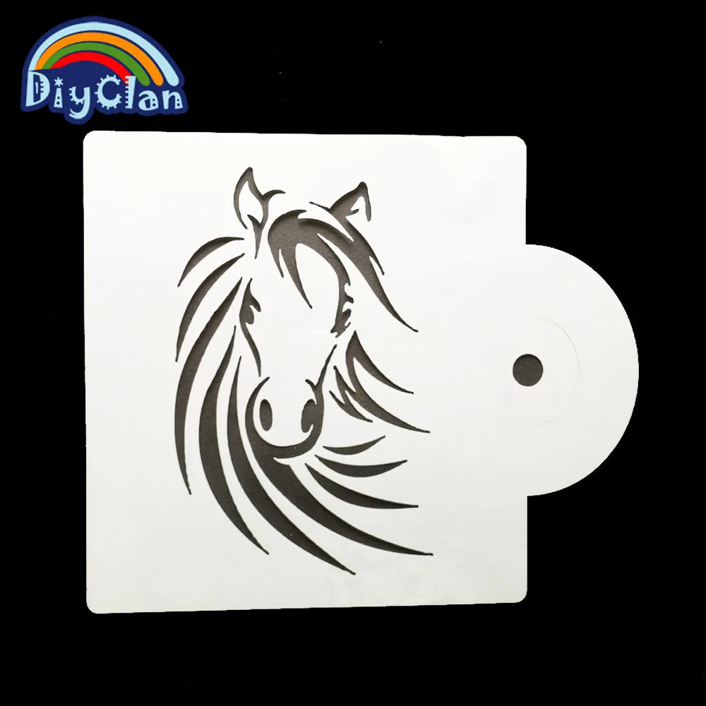 Искусственная фигурка лошади украшение кофейные трафареты для выпечки печений