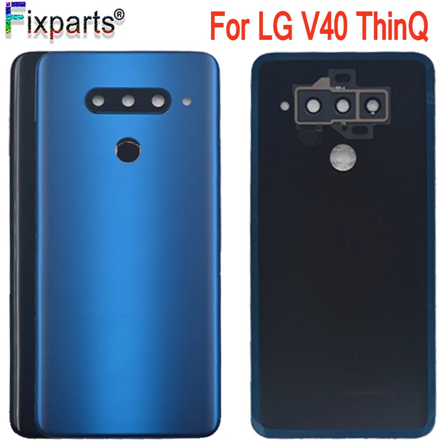 Для LG V40 ThinQ задняя крышка Батарея крышка Дверь задняя Стекло Корпус чехол для LG V40 Батарея крышка Запчасти для авто