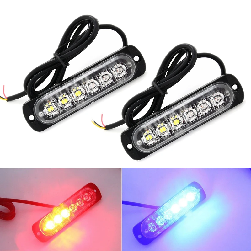2 шт. ультратонкий стробоскоп со светодиодной подсветкой 12 В|car light|lightbarlightbar led |