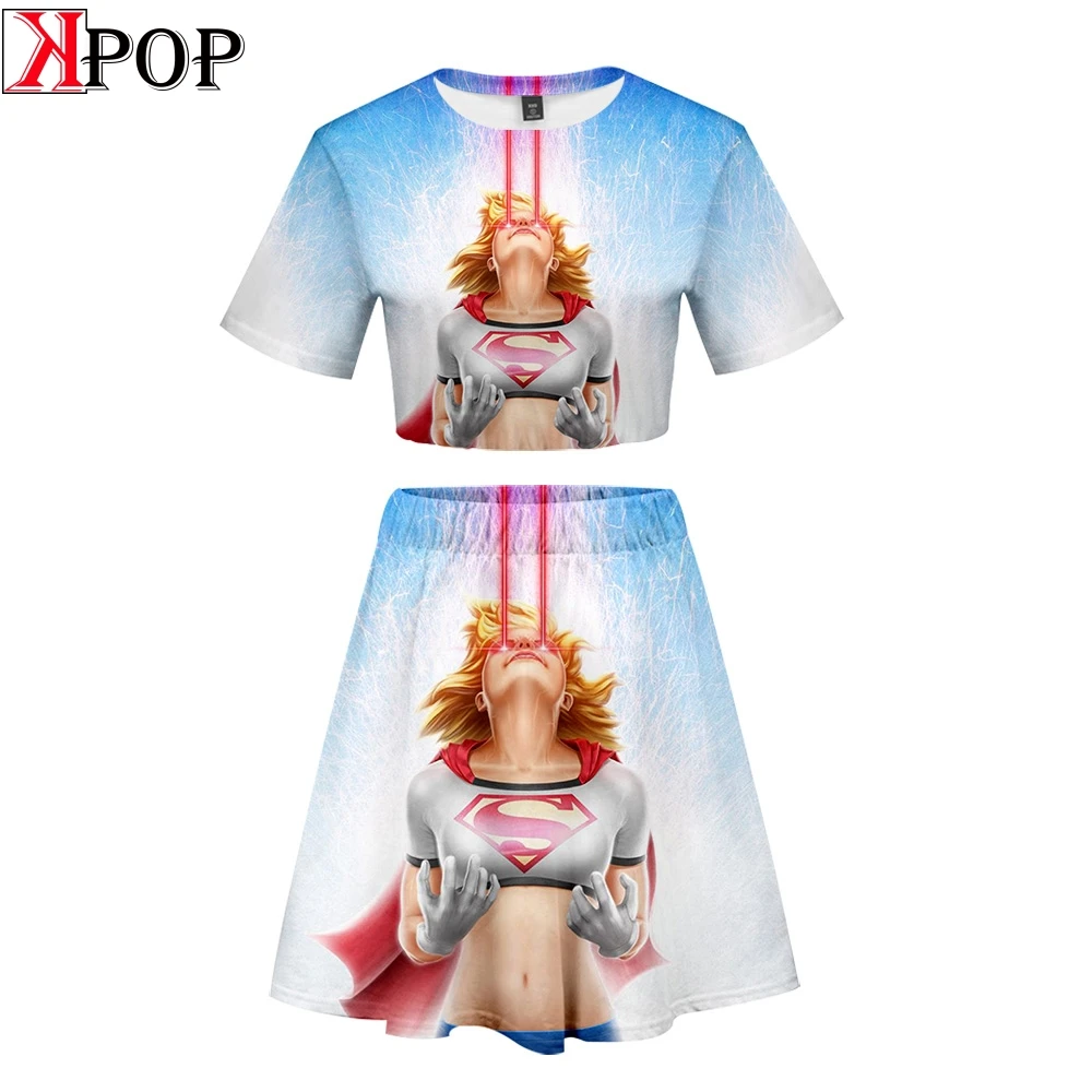 Супергерл сексуальный женский пляжный комплект из 2 предметов K Pop сексуальные
