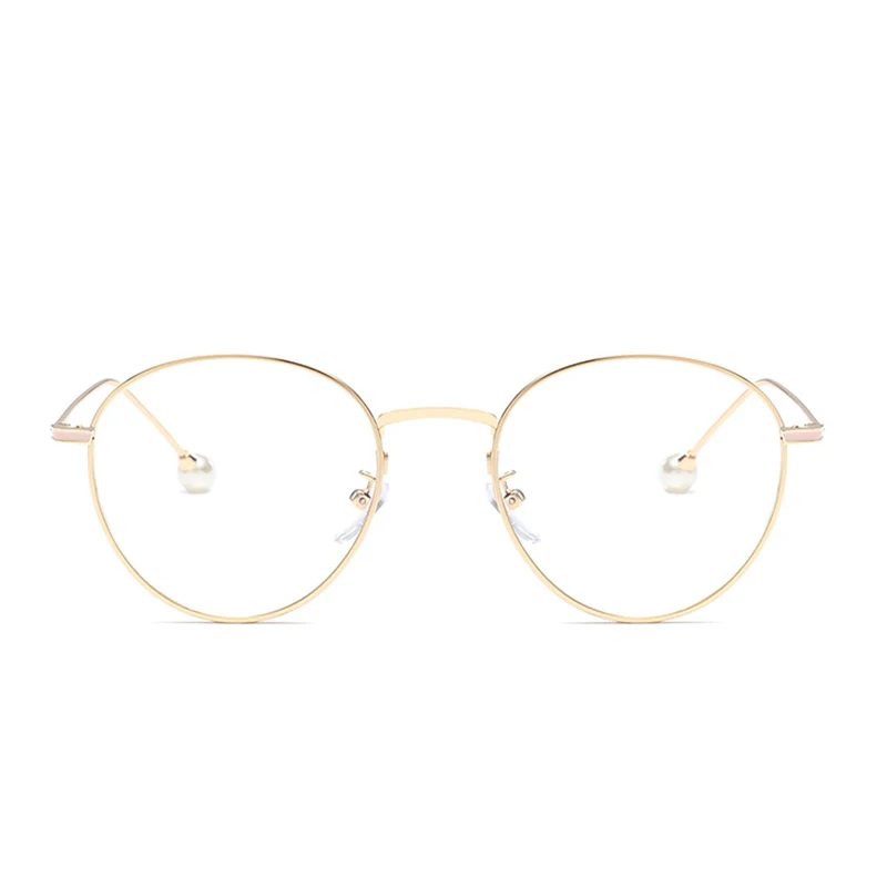 

Vintage Eyeglasses Frames Men Women Computer Glasses Flat Mirror Metal Frame Glasses Clear Lens Fashionable Spectacle Frames