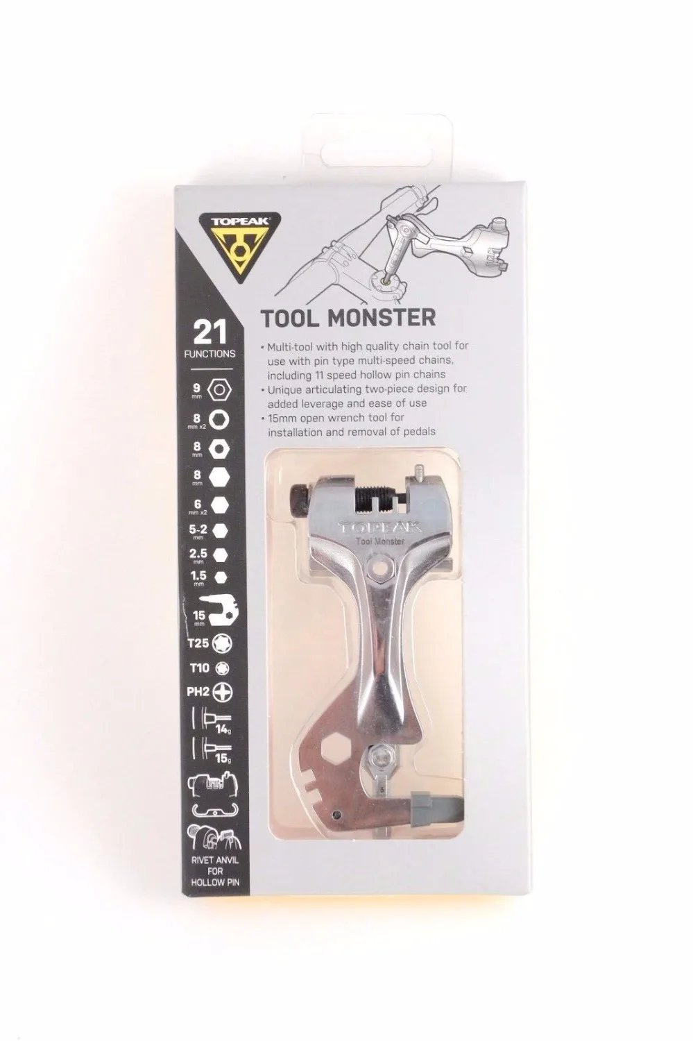 Инструмент Topeak в виде монстра многофункциональный инструмент TT2554 11 скоростной