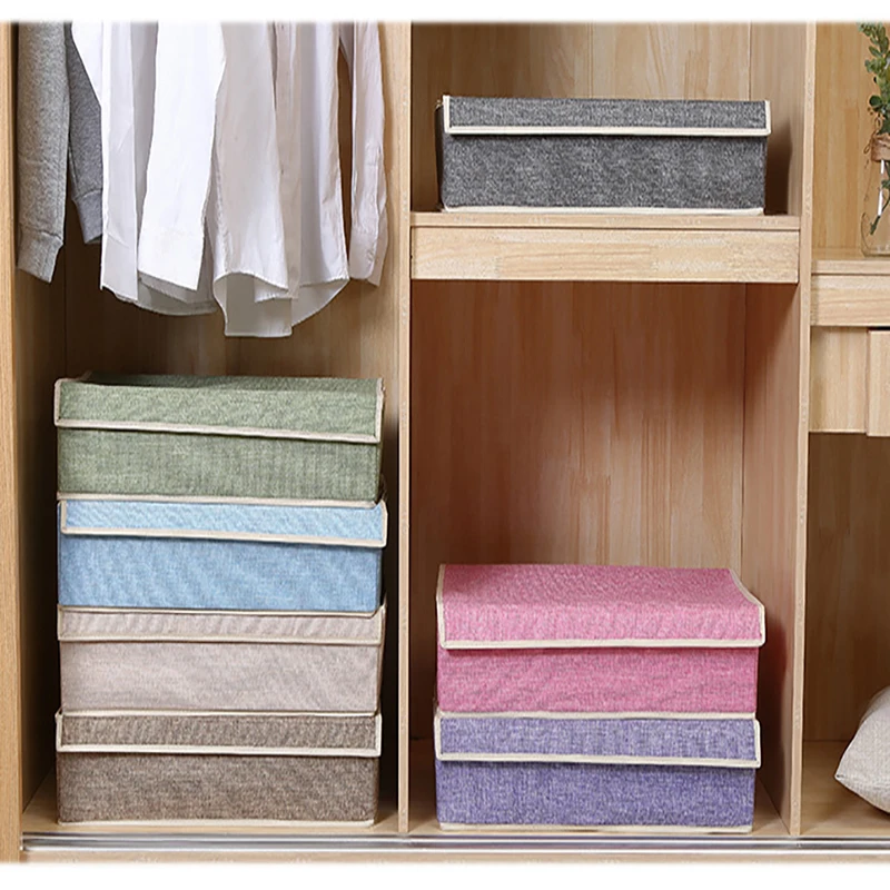 Высококачественная моющаяся коробка для хранения нижнего белья из 17 хлопка