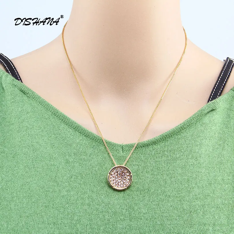 Новое модное великолепное ожерелье Стразы с цепочкой чокер золотого цвета