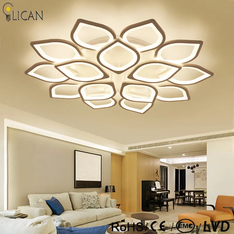 Lican Modern led ceiling Chandelier lights for living room bedroom Plafon home Dec AC85-265V White Led Chandelier Lamp Fixtures