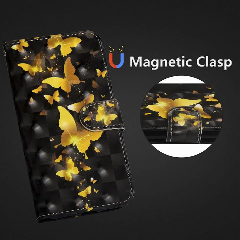 Eqvvol класса люкс 3D из искусственной кожи чехол бумажник для телефона huawei P20 Lite рro Y5