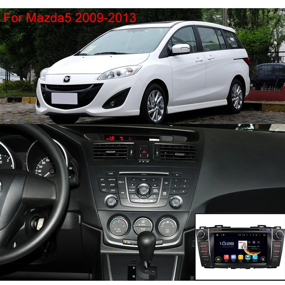 GreenYi 4G ram Android 9 0 автомобильный DVD для Mazda 5 Premacy 2009 2012 Восьмиядерный DSP радио gps