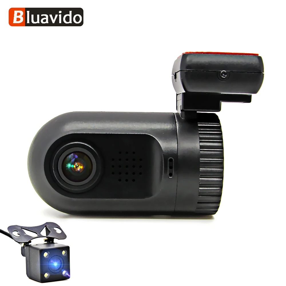 Автомобильный мини видеорегистратор Bluavido 1296P Dashcam ADAS WDR с функцией ночного