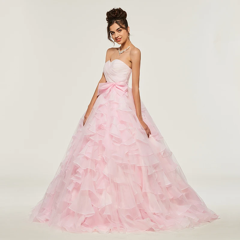 Женское бальное платье без рукавов с оборками|ball gowns quinceanera dresses|quinceanera dressesformal dresses
