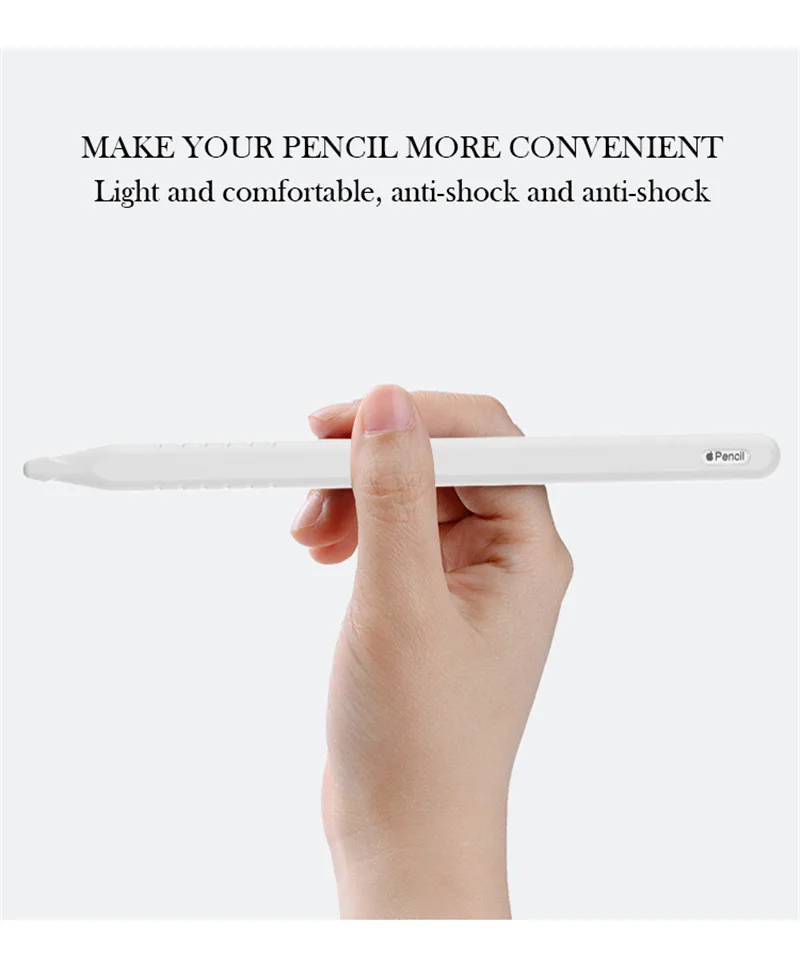 Портативный мягкий силиконовый стилус для Apple Pencil 2 Чехол для iPad Pro Tablet Touch Pen защитный чехол разноцветная сумка