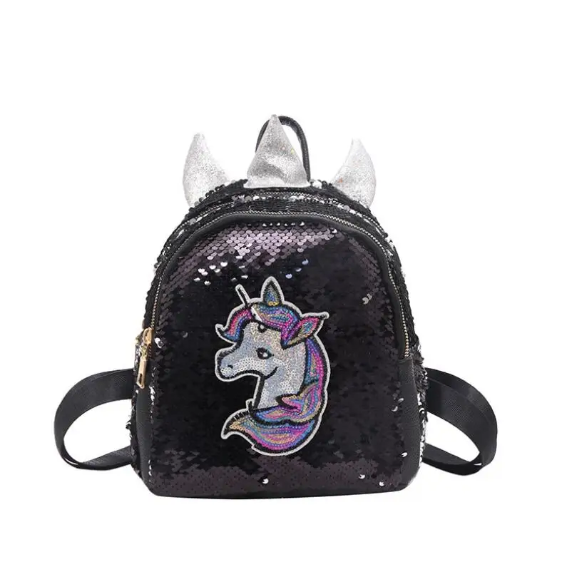 Женский рюкзак из искусственной кожи с блестками мини на плечо для путешествий