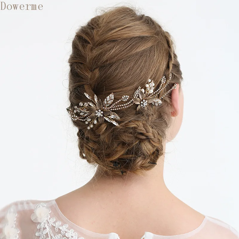 Заколки для волос в стиле бохо женские винтажные Свадебные аксессуары Стразы с
