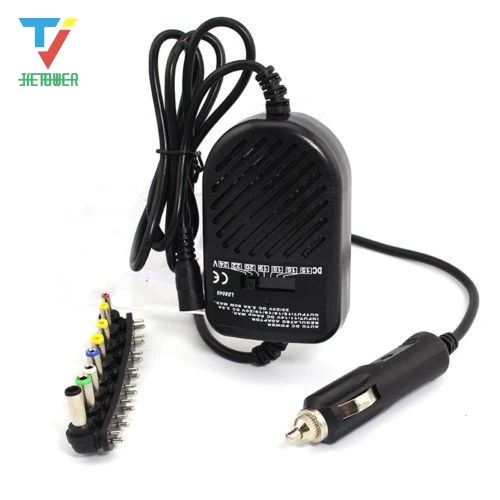 30pcs/lot  Universal DC 80W Car Auto Charger Power Supply Adapter Set For Laptop Notebook with 8 detachable plugs Wholesale