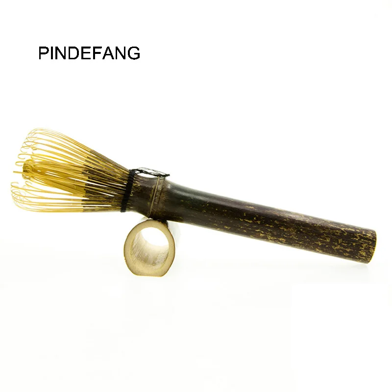 

Handmade Retro Long-handle Purple Bamboo Matcha Whisk Natural Purple Black Bamboo Green Tea Chasen Japanese Tea Ceremony Tools