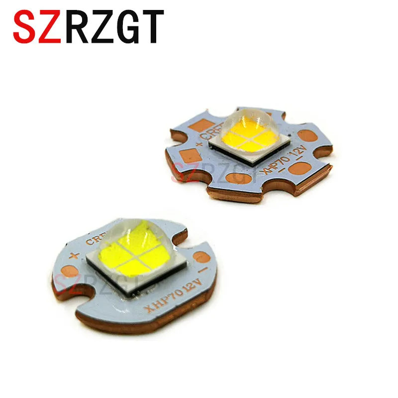 CREE XHP70 XHP 70 холодный белый нейтральный белый теплый белый высокомощный светодиодный излучатель 30 Вт 6 в 12 В Doide на 16 мм 20 мм медная печатная плата