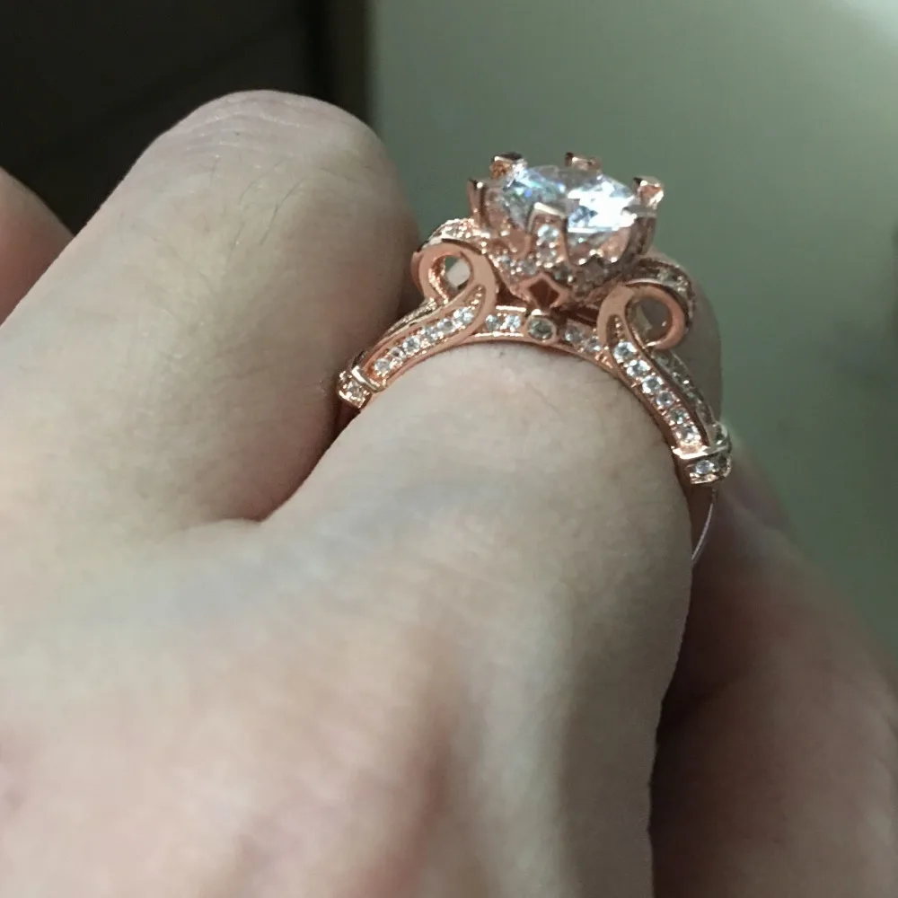 Кольцо женское из серебра 925 пробы с фианитом 2 карата 5 А|wedding band ring|band ring925 sterling silver