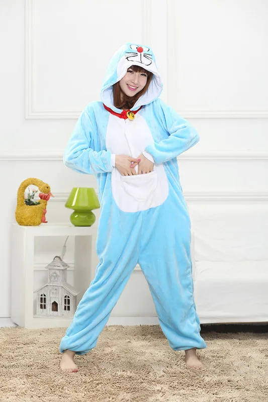 Фланелевая зимняя одежда унисекс с героями мультфильмов для взрослых Милые