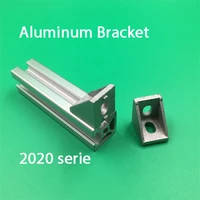 100pcs 2020 brackets corner fitting angle aluminum 20x20corner bracket 20x20x17mm solid cast for 20mm extrusion cnc routers