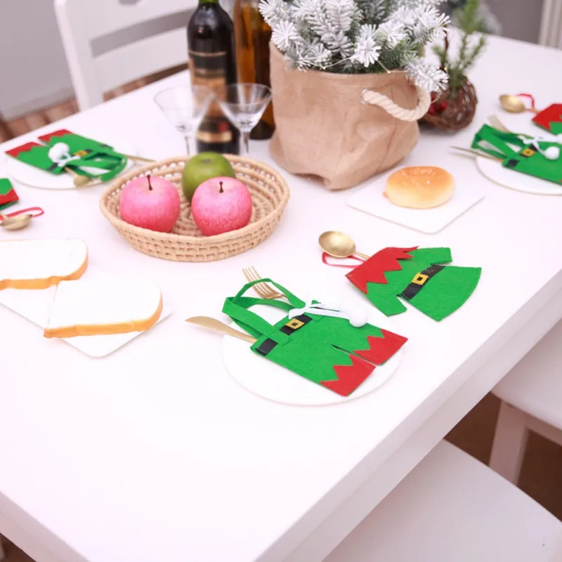 DIY Рождественская вечеринка декоративная столовая посуда набор столовых