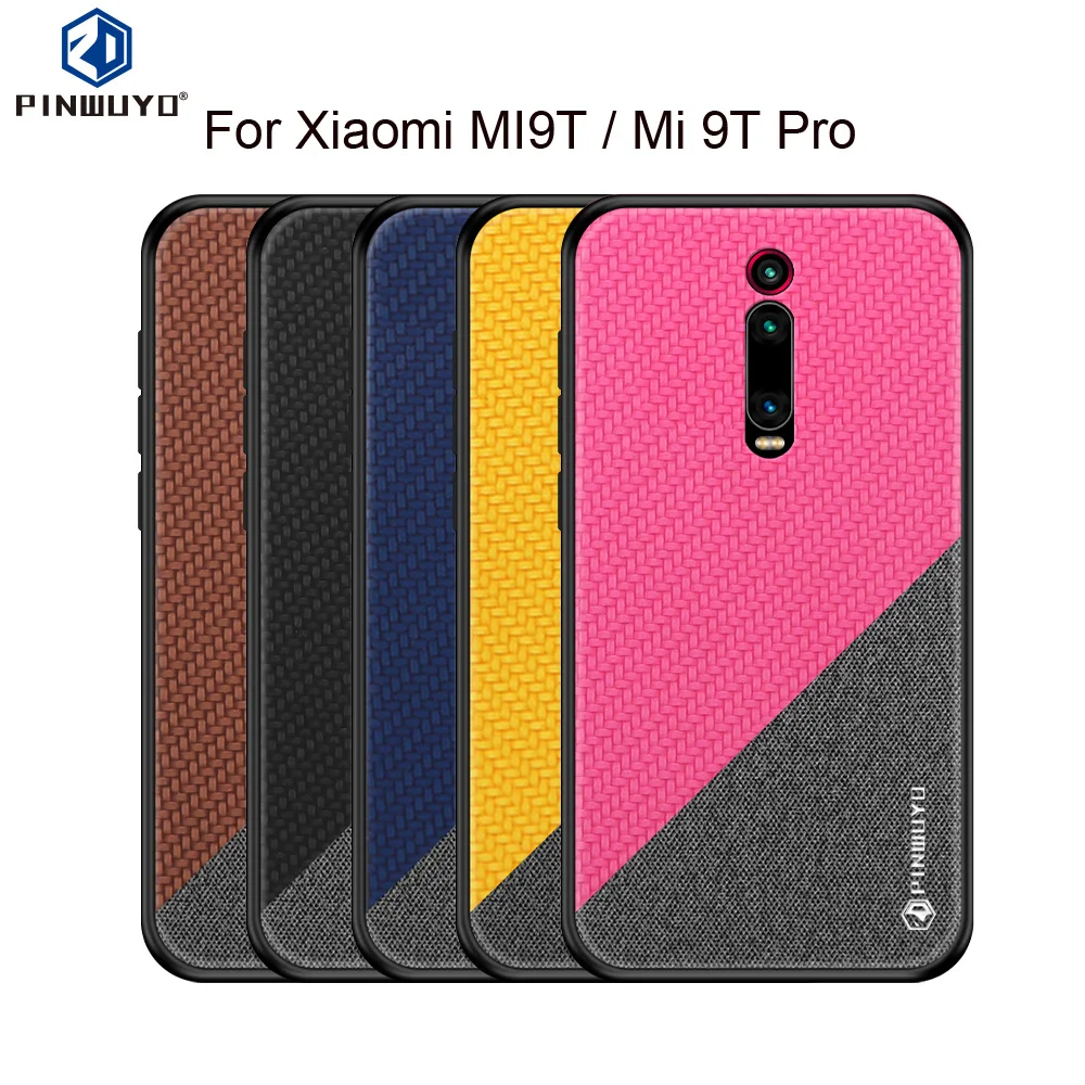 PINWUYO для Xiaomi mi 9 T/mi 9 T Pro Жесткий чехол из поликарбоната+ тканевая задняя крышка Чехлы для Xiaomi mi 9 T Pro полный защитный чехол для телефона
